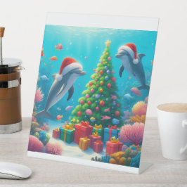 クリスマスドルフィンズ 台座サイン