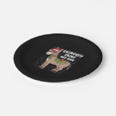 クリスマスドンキーアおもしろいメリカイタリアンクリスマスギフト ペーパープレート (アングル)