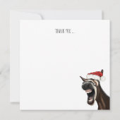 クリスマスドンキー 感謝のフラットカード サンキューカード (裏面)