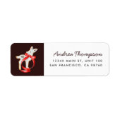 クリスマスドードシュガークッキー差出人住所ラベル ラベル (正面)