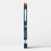 クリスマスドードルの木、シームレスな冬のパターン。 Case-Mate iPhoneケース (裏面 / 左)