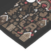 クリスマスドードレスレトロホリデーヴィンテージツリー ショートテーブルランナー (コーナー)