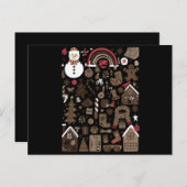 クリスマスドードレスレトロホリデーヴィンテージツリー ポストカード (正面/裏面)