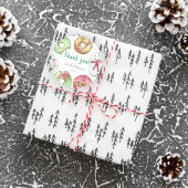 クリスマスドーナツありがとうベビーシャワー ラウンドシール