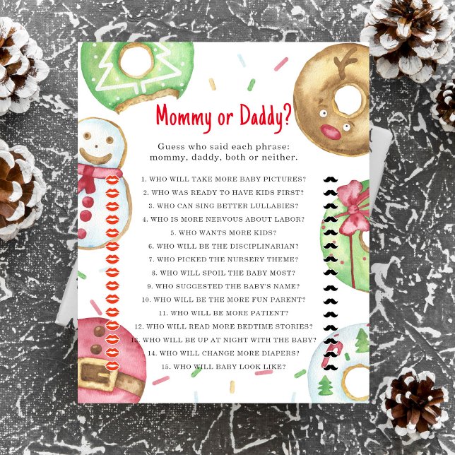 クリスマスドーナツのクッキー – ママまたはパパのゲーム (クリエイターアップロード済み)