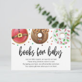 クリスマスドーナツベビー振りかける書籍ベビーカード サンキューカード (スタンド正面)