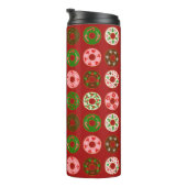 クリスマスドーナツホリデートリートパターン タンブラー (回転右)