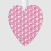 クリスマスドーナツ振りかけるベーカリーピンク オーナメント (正面)