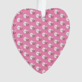 クリスマスドーナツ振りかけるベーカリーピンク オーナメント (正面)