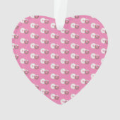 クリスマスドーナツ振りかけるベーカリーピンク オーナメント (裏面)