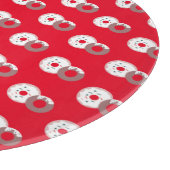 クリスマスドーナツ振りかけるベーカリー カッティングボード (角)