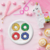 クリスマスドーナツ紙プレート ペーパープレート (パーティー)