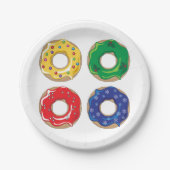 クリスマスドーナツ紙プレート ペーパープレート (正面)