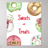 クリスマスドーナツ赤ちゃんシャワーお菓子とお菓子 ポスター (正面)