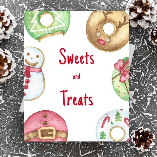クリスマスドーナツ赤ちゃんシャワーお菓子とお菓子 ポスター