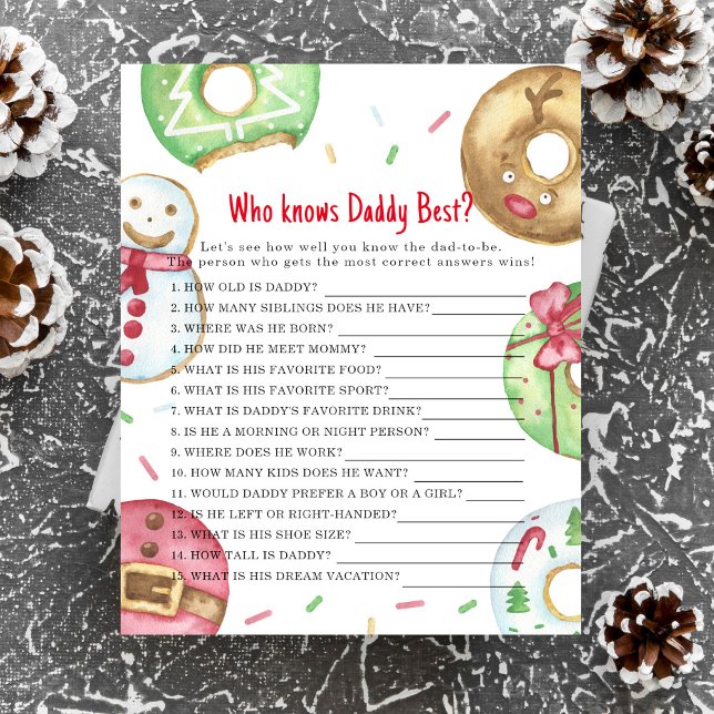 クリスマスドーナツ – 誰がパパを知っている最高のゲーム (クリエイターアップロード済み)