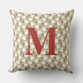 クリスマスドーブイニシャルピースラブジョイホリデー クッション (正面)