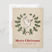 クリスマスドーブリース シーズンポストカード (正面/裏面)