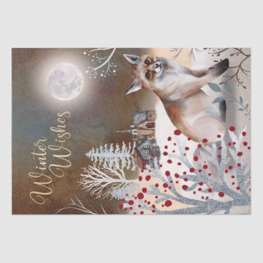 クリスマスナイツウィンターキツネ 薄葉紙 (正面)