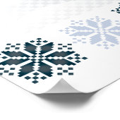 クリスマスナイトおとぎ話ファンタジー雪の森 ポスター (角)