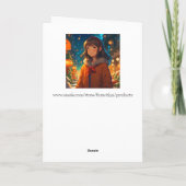 クリスマスナイトのアニメ少女 カード (裏面)