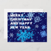 クリスマスナイトの降雪 シーズンポストカード (正面/裏面)