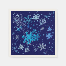 クリスマスナイトの降雪 スタンダードカクテルナプキン