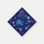 クリスマスナイトの降雪 スタンダードカクテルナプキン (角)