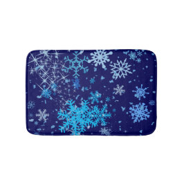 クリスマスナイトの降雪 バスマット