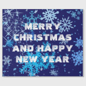 クリスマスナイトの降雪 ラッピングペーパー (フラット)