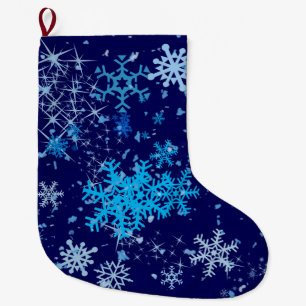 クリスマスナイトの降雪 ラージクリスマスストッキング
