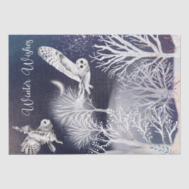クリスマスナイトウィンターフクロウ 薄葉紙