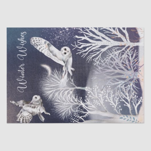 クリスマスナイトウィンターフクロウ 薄葉紙 (正面)