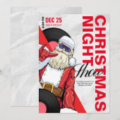 クリスマスナイトショーミュージックパーティーのご案内 招待状 (正面/裏面)