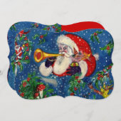 クリスマスナイトホリデーパーティー 招待状 (正面/裏面)