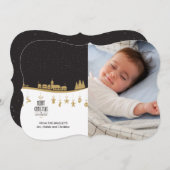 クリスマスナイトホリデーフォトカード シーズンカード (正面/裏面)