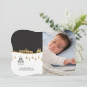 クリスマスナイトホリデーフォトカード シーズンカード (スタンド正面)