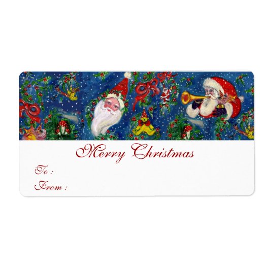 クリスマスナイト/おもちゃつきサンタクロース ラベル (正面)