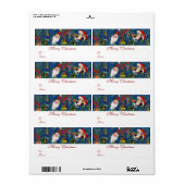 クリスマスナイト/おもちゃつきサンタクロース ラベル (フルシート)