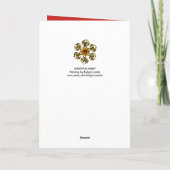 クリスマスナイト/おもちゃと葵の木の付いたサンタ シーズンカード (裏面)