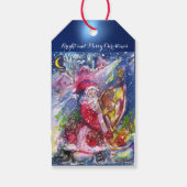 クリスマスナイト/サンタクロース遊のハープレッドブルー ギフトタグ (裏面)