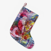 クリスマスナイト/サンタクロース遊のハープ スモールクリスマスストッキング (正面 (吊り時))