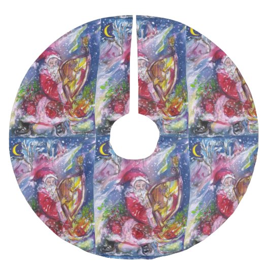 クリスマスナイト/サンタクロース遊のハープ ブラッシュドポリエステルツリースカート (正面)