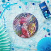 クリスマスナイト/サンタクロース遊のハープ ペーパープレート (パーティー)