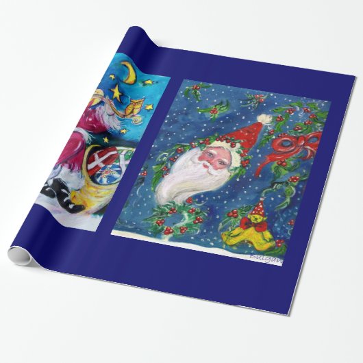 クリスマスナイト/サンタクロース遊のバイオリン ラッピングペーパー (アンロールド)