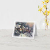 クリスマスナイト ヴィンテージ カード (黄色い花)