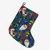 クリスマスナイト，葵の実，サンタクロースのブグラー ラージクリスマスストッキング (正面 (吊り時))