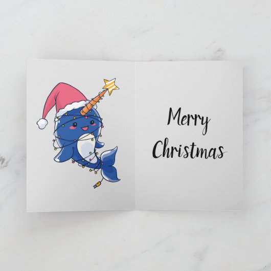 クリスマスナクジラ カード (内部)