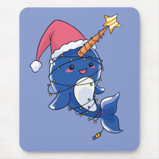 クリスマスナクジラ マウスパッド (正面)