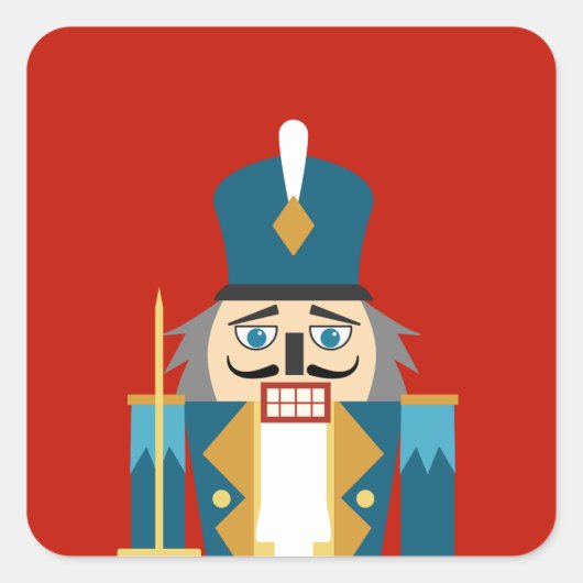 クリスマスナクラシックツクラッカーコースター スクエアシール (正面)